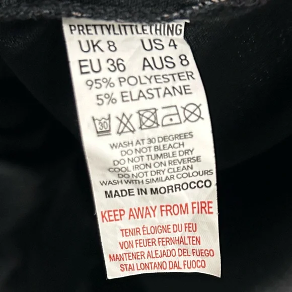 PrettyLittleThing Womens Muse Mesh Tie Dye Ruched Bodycon Mini Dress Size 4 - Picture 8 of 9